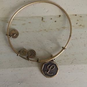 ALEX AND ANI gold L bracelet